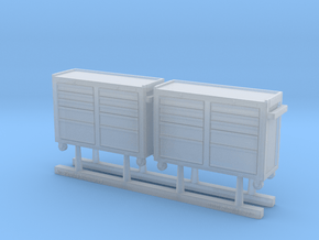 Rolling Tool Cabinet 01. 1:48 Scale  in Clear Ultra Fine Detail Plastic