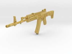 1/6th AK12gun in Tan Fine Detail Plastic
