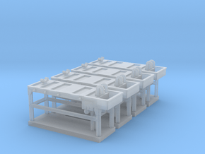 Autopsy table 01. 1:100 Scale (15 mm) in Clear Ultra Fine Detail Plastic