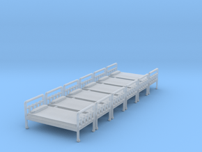 Bed 01. 1:64 Scale  in Clear Ultra Fine Detail Plastic