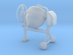 Cement mixer 02. 1:18 Scale  in Clear Ultra Fine Detail Plastic