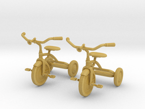 Tricycle 01. 1:18 Scale (x2 Units) in Tan Fine Detail Plastic