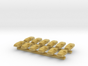 1:285 Scale MD-3 Tow Tractors (12x - Early Types) in Tan Fine Detail Plastic