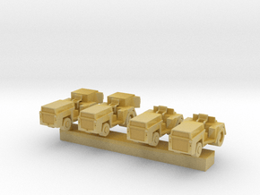 1:285 Scale MD-1 Tow Tractors (4x) in Tan Fine Detail Plastic