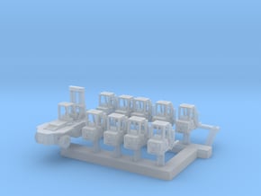 1:400 Scale Aircraft Carrier Forklift Set #1 (Late in Clear Ultra Fine Detail Plastic