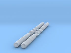 1:72 Scale Mk 46 Torpedos (4x) in Clear Ultra Fine Detail Plastic