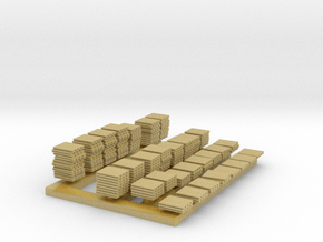 1:285 Scale Pallets -- Lots of them! in Tan Fine Detail Plastic