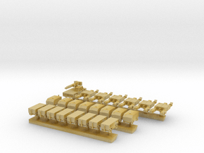 1:200 Scale Aircraft Carrier Hangar Deck Equipment in Tan Fine Detail Plastic