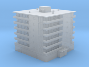 1:700 Scale Apartment #2 in Clear Ultra Fine Detail Plastic