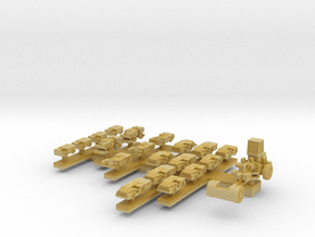 1:720 Mid 80s-Mid 90s US Carrier Deck Vehicles in Tan Fine Detail Plastic
