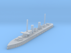 1/1250 ARA Patria Torpedo Gunboat (1893) in Clear Ultra Fine Detail Plastic