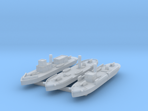 1/1200 CSS Drewry, CSS Hampton, CSS Nansemond in Clear Ultra Fine Detail Plastic