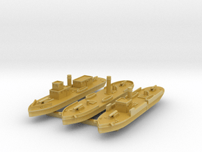 1/600 CSS Drewry, CSS Hampton, CSS Nansemond in Tan Fine Detail Plastic