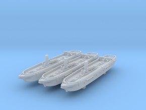 1/1250 Pearl Class Corvettes x3 in Clear Ultra Fine Detail Plastic