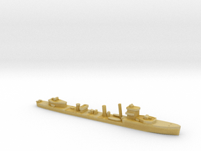 HMS Vega 1:1800 WW2 naval destroyer in Tan Fine Detail Plastic