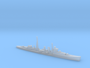 HMS Colombo AA cruiser (masts) 1:1800 WW2 in Clear Ultra Fine Detail Plastic