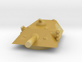 Tiger Heavy Grav Tank MSL Turret 15mm in Tan Fine Detail Plastic