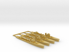 4 pack with sprue -  Spica class WW2 1:1800 in Tan Fine Detail Plastic