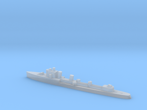 Italian Zeffiro destroyer WW2 1:1800 in Clear Ultra Fine Detail Plastic