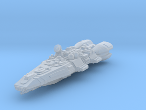 Colonial Battlecruiser in Clear Ultra Fine Detail Plastic
