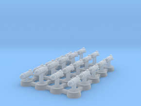 Torpedoes in Clear Ultra Fine Detail Plastic