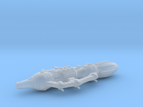 Drimsoniax Battleship in Clear Ultra Fine Detail Plastic