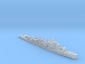 USS Aaron Ward destroyer ml 1:2400 WW2 in Clear Ultra Fine Detail Plastic
