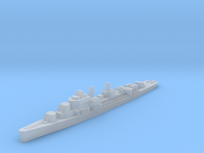 USS Lindsey destroyer ml 1:2400 WW2 in Clear Ultra Fine Detail Plastic
