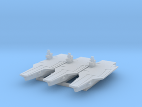 Nimitz class Carrier x3 (Axis & Allies) in Clear Ultra Fine Detail Plastic
