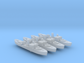 4pk sprue HMS Begonia corvette 1:1800 WW2 in Clear Ultra Fine Detail Plastic