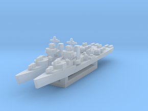 Benham class destroyer 1/1800 x2 in Clear Ultra Fine Detail Plastic