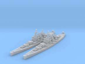 North Carolina class battleship in Clear Ultra Fine Detail Plastic