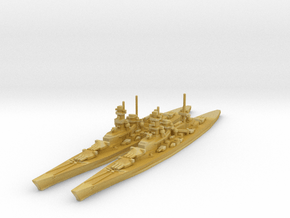 Scharnhorst and Gneisenau 1/1800 in Tan Fine Detail Plastic