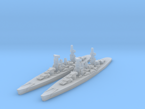 Conte di Cavour battleship in Clear Ultra Fine Detail Plastic