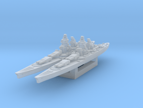 Richelieu battleship (1943 post-refit) 1/4800 in Clear Ultra Fine Detail Plastic