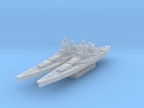 Richelieu battleship (1943 post-refit) in Clear Ultra Fine Detail Plastic