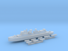 HMCS Prince David & landing craft 1:2400 in Clear Ultra Fine Detail Plastic