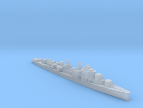 USS Blue destroyer 1:1800 WW2 in Clear Ultra Fine Detail Plastic