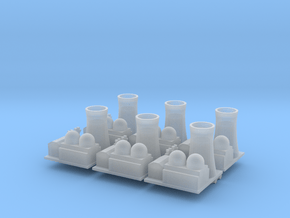 Nuclear Facility x6 in Clear Ultra Fine Detail Plastic