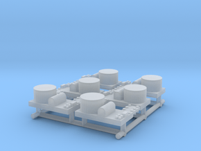 Small Naval Base x6 in Clear Ultra Fine Detail Plastic