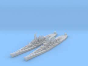 Montana class battleship (Axis & Allies) in Clear Ultra Fine Detail Plastic