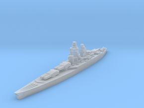 Richelieu class battleship 1/3000 in Clear Ultra Fine Detail Plastic