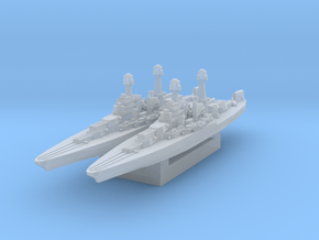 USS California 1930s 1/4800 in Clear Ultra Fine Detail Plastic
