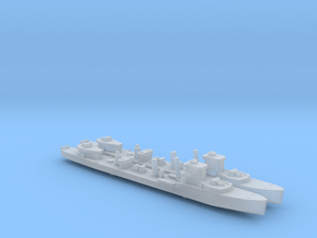 2pk sprue HMS Vega V-class destroyer 1:1250 WW2 in Clear Ultra Fine Detail Plastic