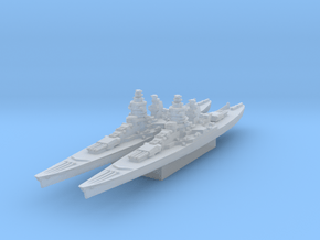 Gascogne battleship 1/3000 in Clear Ultra Fine Detail Plastic