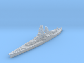 Gascogne battleship 1/2400 in Clear Ultra Fine Detail Plastic