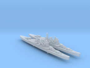 2pk sprue IJN Mogami cruiser 1:3000 WW2 in Clear Ultra Fine Detail Plastic