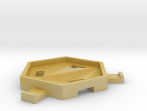 HexLock hex tile carrier base single pack in Tan Fine Detail Plastic