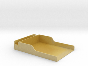 D6 dice tray with shelf in Tan Fine Detail Plastic