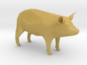 Plastic Pig 1:48-O in Tan Fine Detail Plastic
